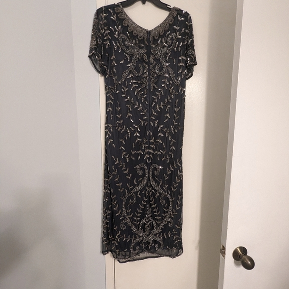 Pissaro Nights Beaded Cocktail Dress (Plus Size) - Picture 6 of 11